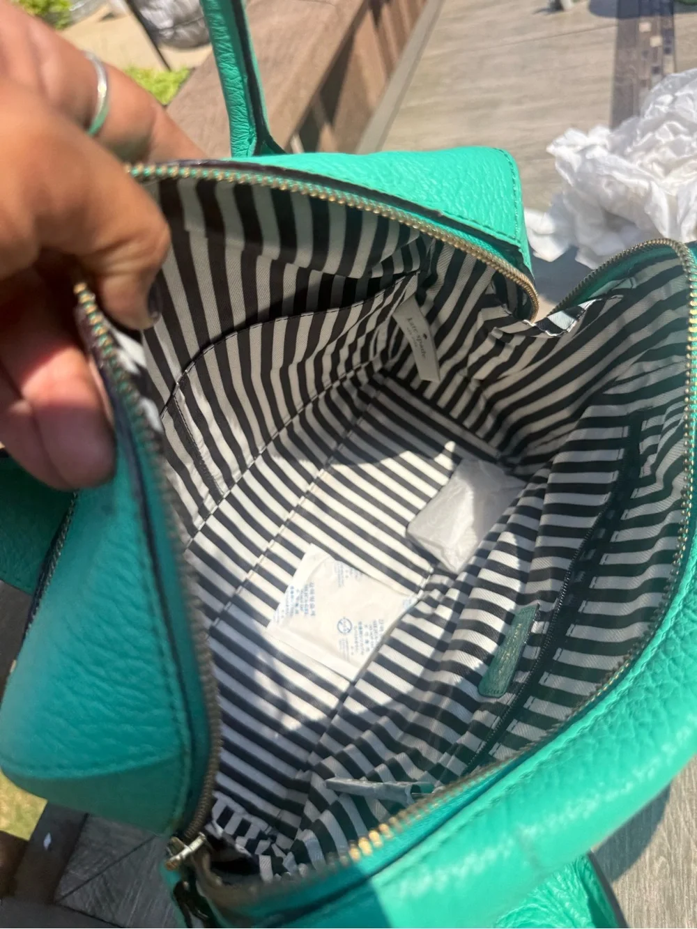 NWT Kate Spade New York Southport Avenue Alessa Satchel Turquoise Crossbody Bag